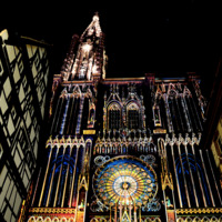 La Cathédrale de Strasbourg illuminée