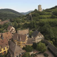 Vue aérienne de Kaysersberg